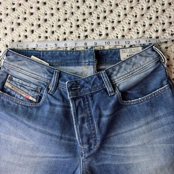 Diesel Men's Zatiny Bootcut Jeans, 29x30.5, Blue Wash 008AT, Button Fly‎ Denim - Picture 12 of 16